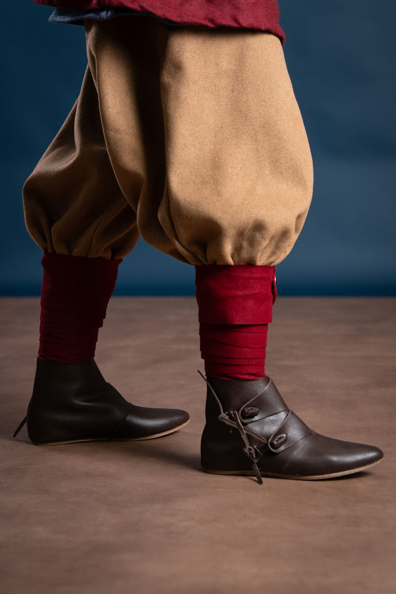 Wikińskie buty Knut, brązowe