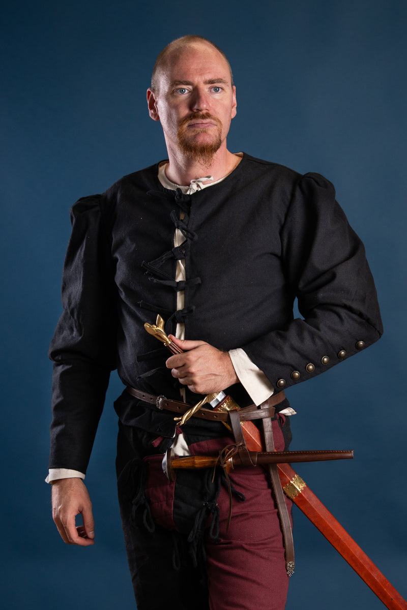 Jubón Rafael del siglo XV, negro