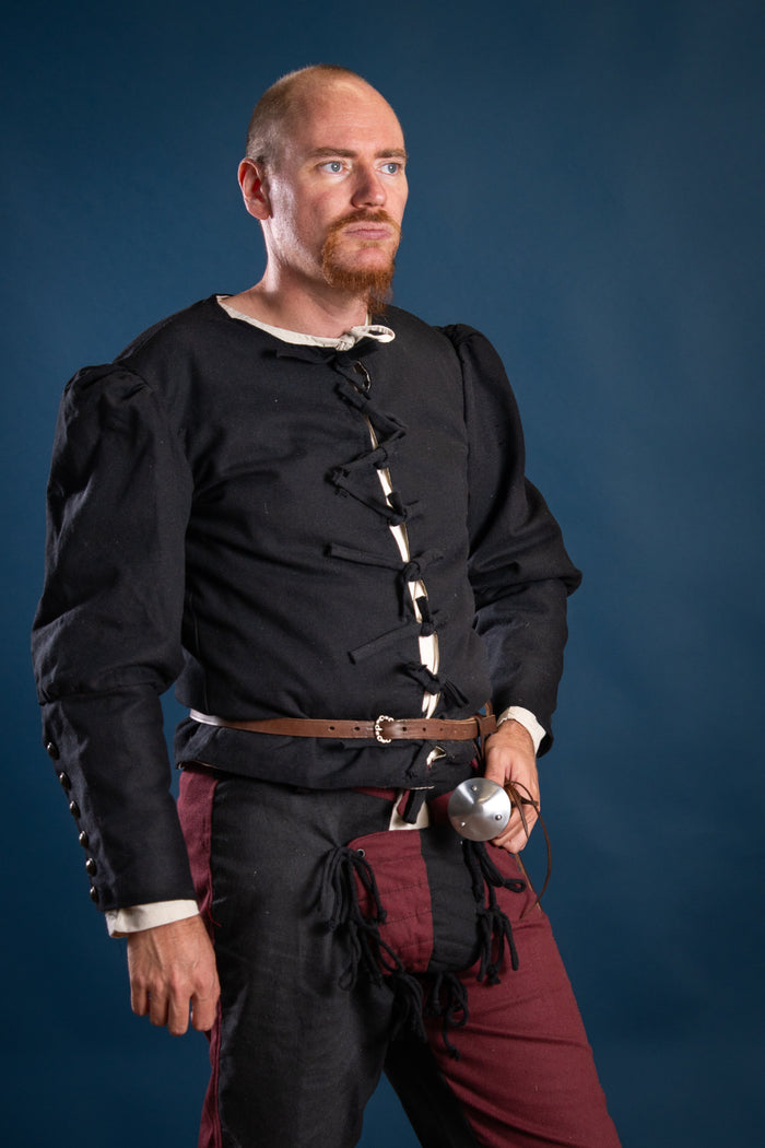 Doublet du XVe siècle Rafael, noir