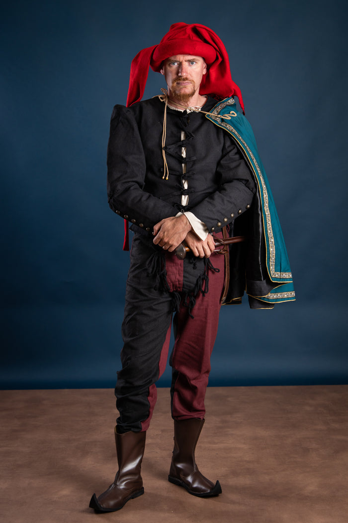 Jubón Rafael del siglo XV, negro