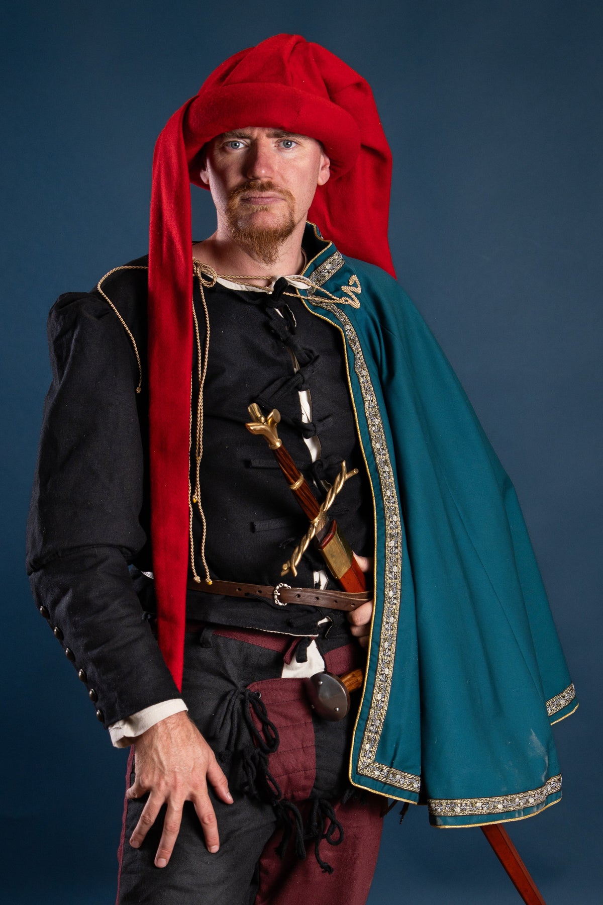 Mandilion, musketierkappe François, grønn