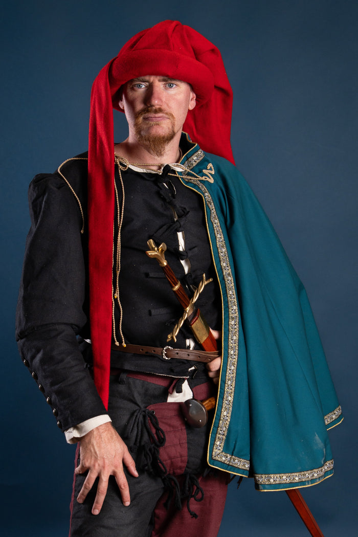 Mandilion, musketierkappe François, grønn