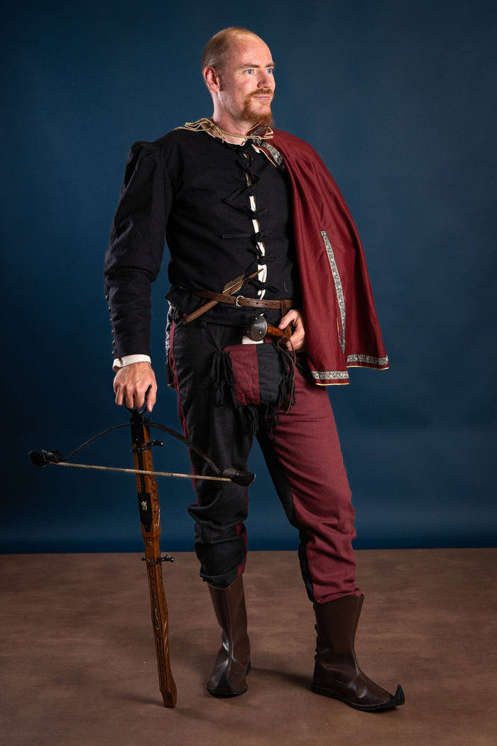 Mandilion, musketierkappe François, rød