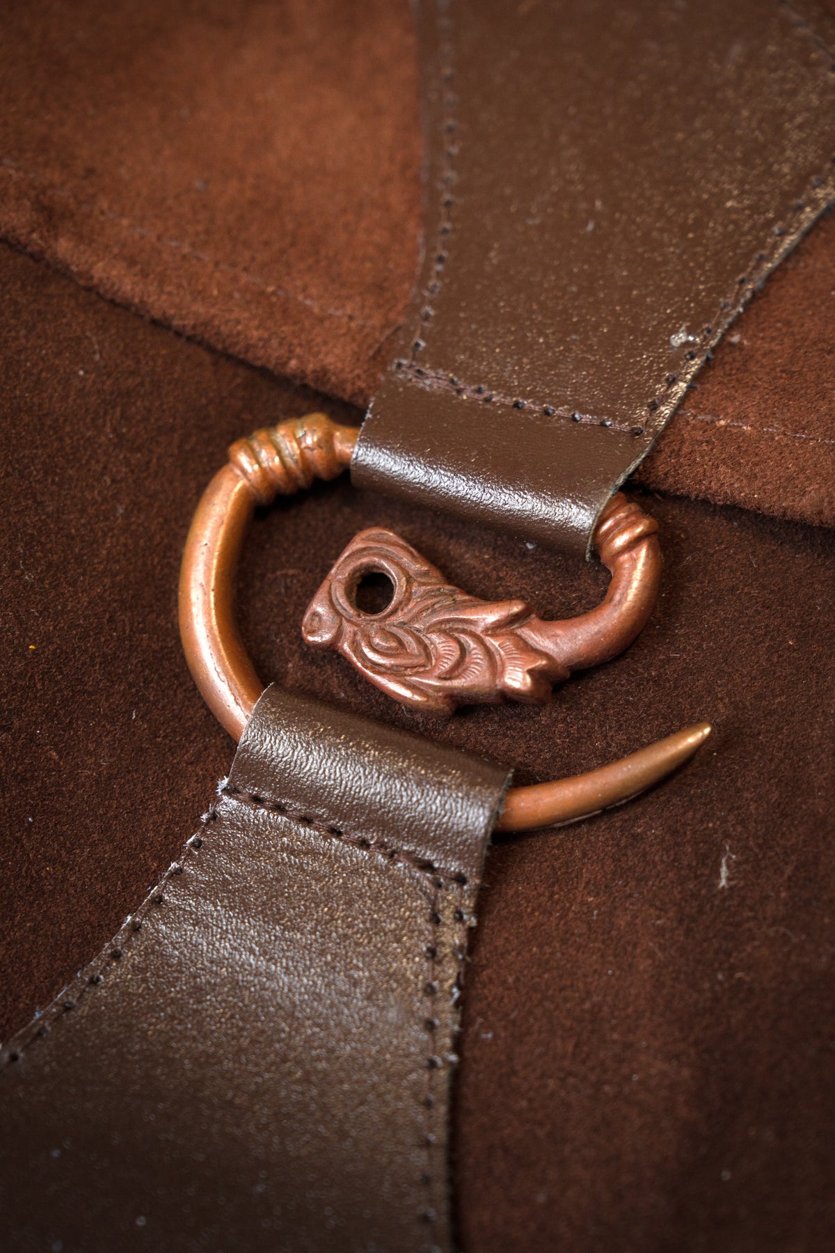 Sacoche de ceinture dragon, brun