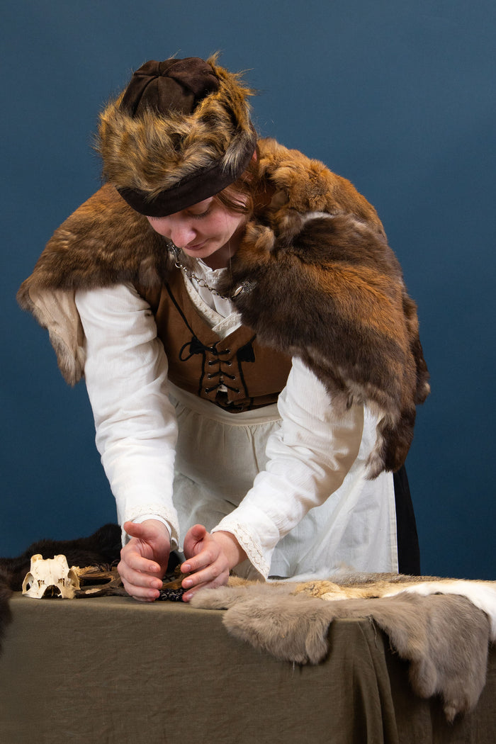 Fur collar Ragnar, brown