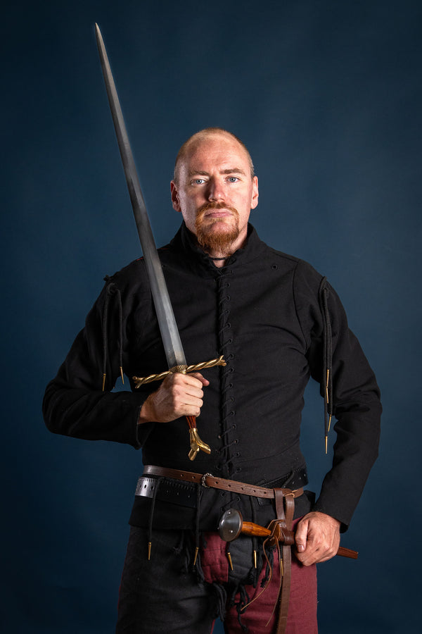 15. århundredes arming doublet, sort