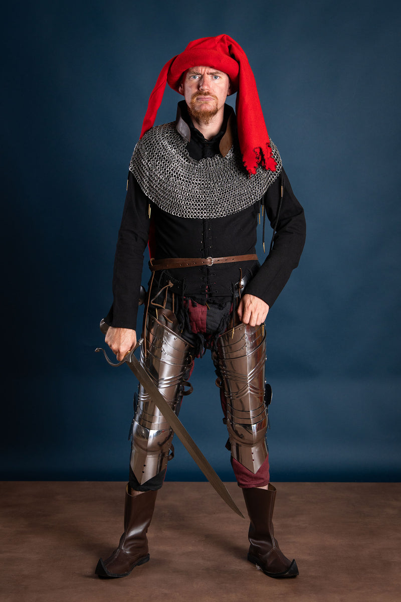 Gugel Jan van Eyck, rot, Wolle