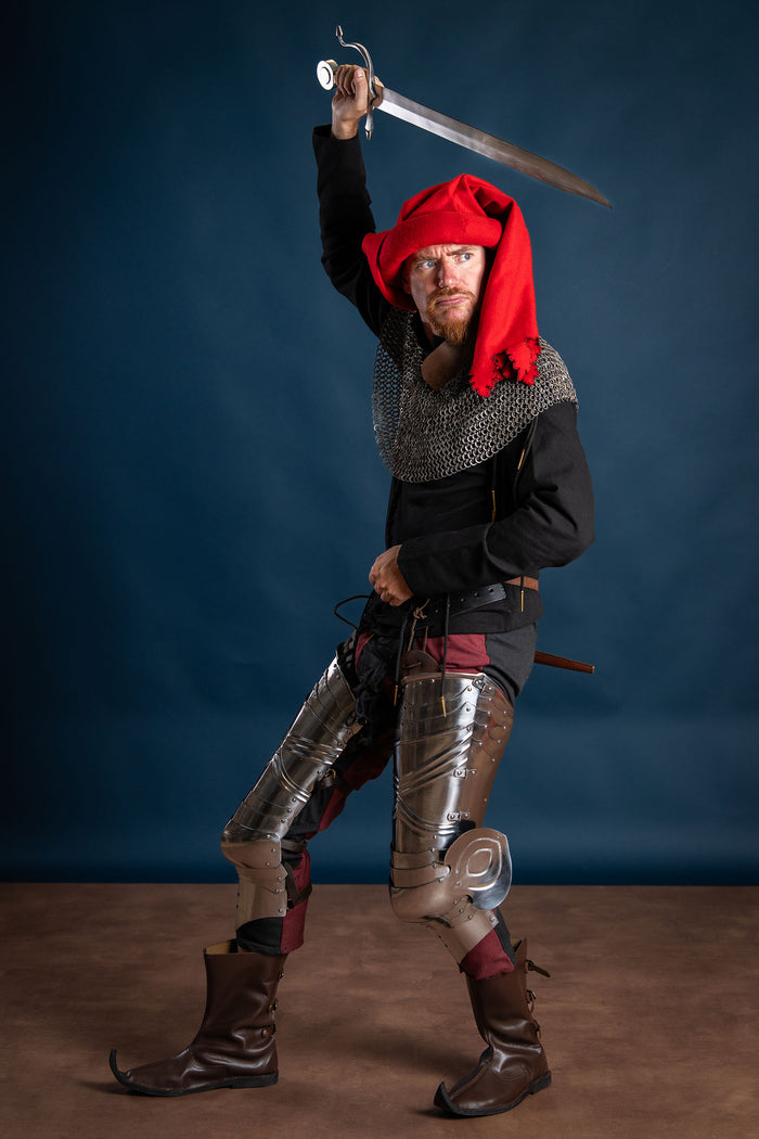 Poulaines, middeleeuws, bruin