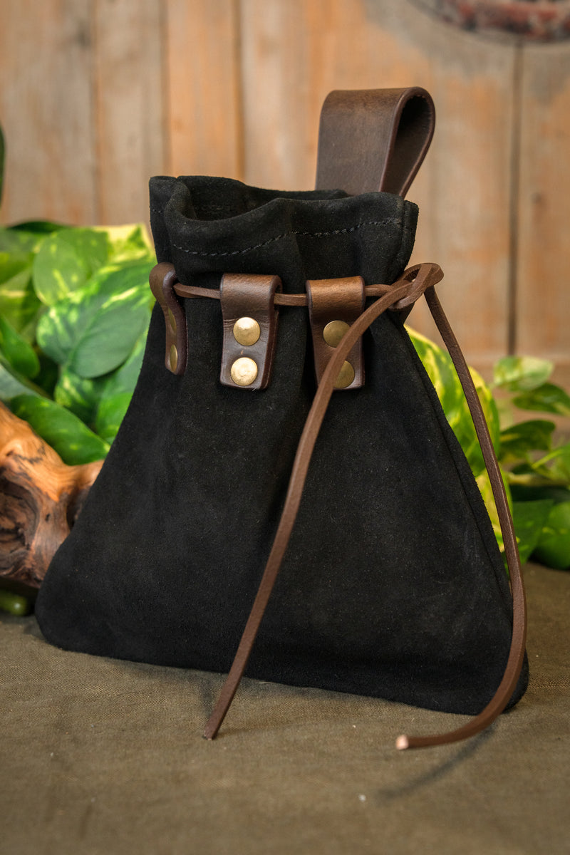 Mittelalterlicher Beutel Amelyn, schwarz