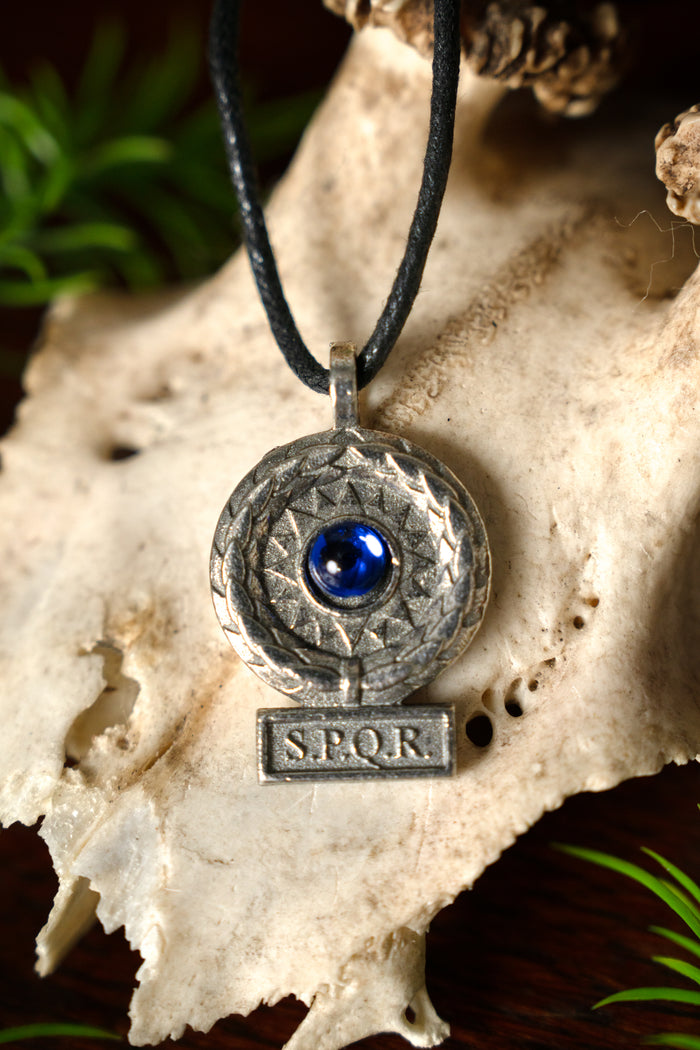 SPQR hanger, blauw, tin