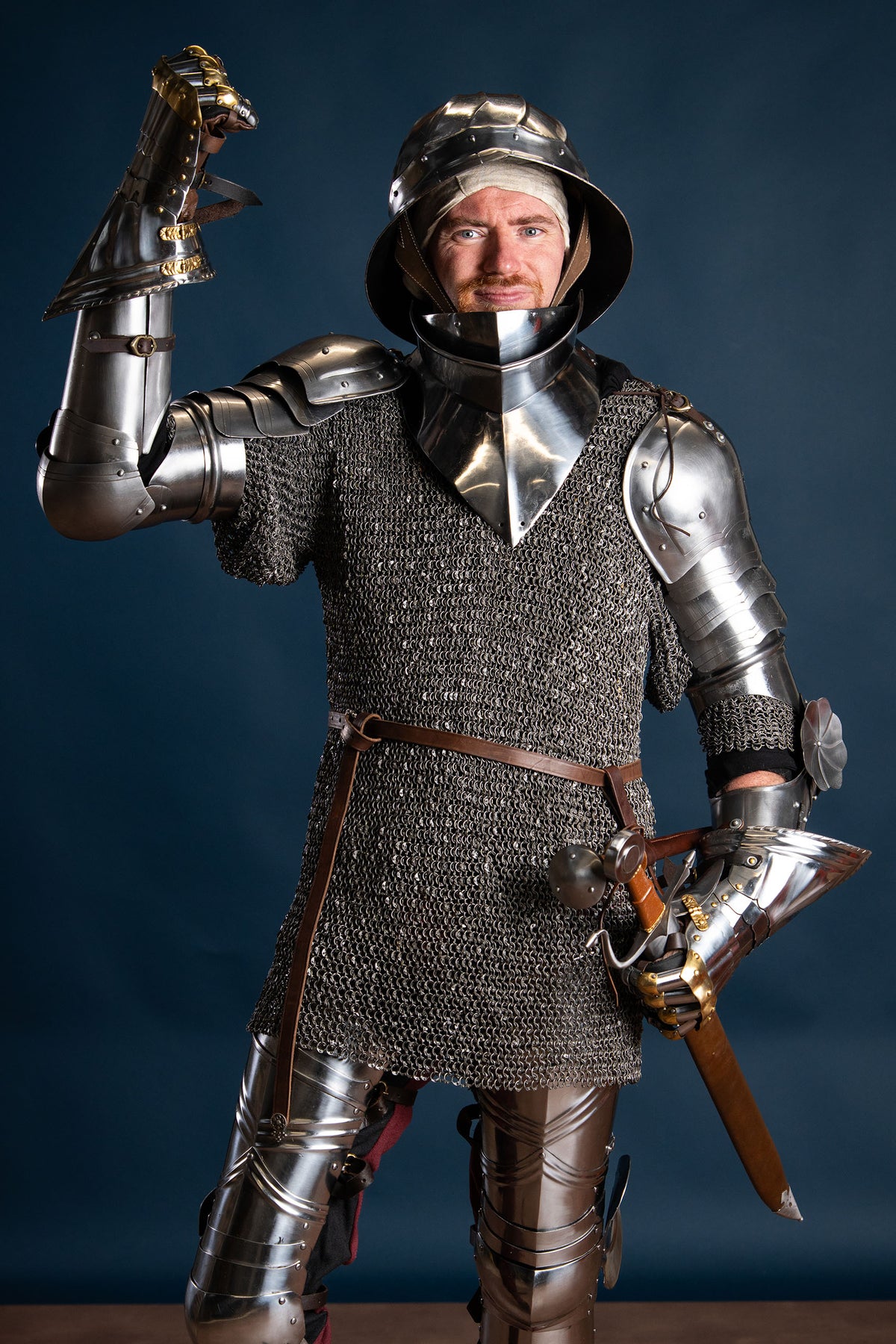 Gotiske vambraces, armpanser, 1,6 mm