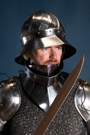 Chapel de fer bourguignonne du 15ème siècle, 1,6 mm