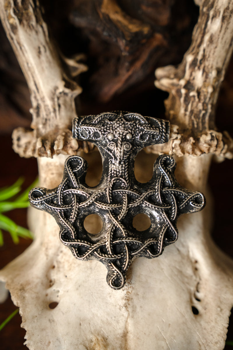 Hiddensee Thor’s hammer, silvered bronze