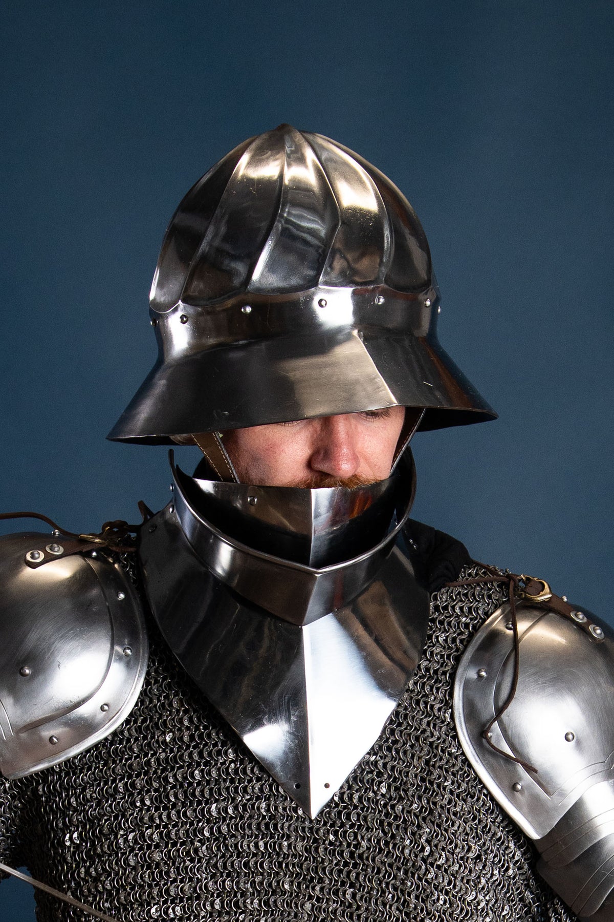 Chapel de fer bourguignonne du 15ème siècle, 1,6 mm