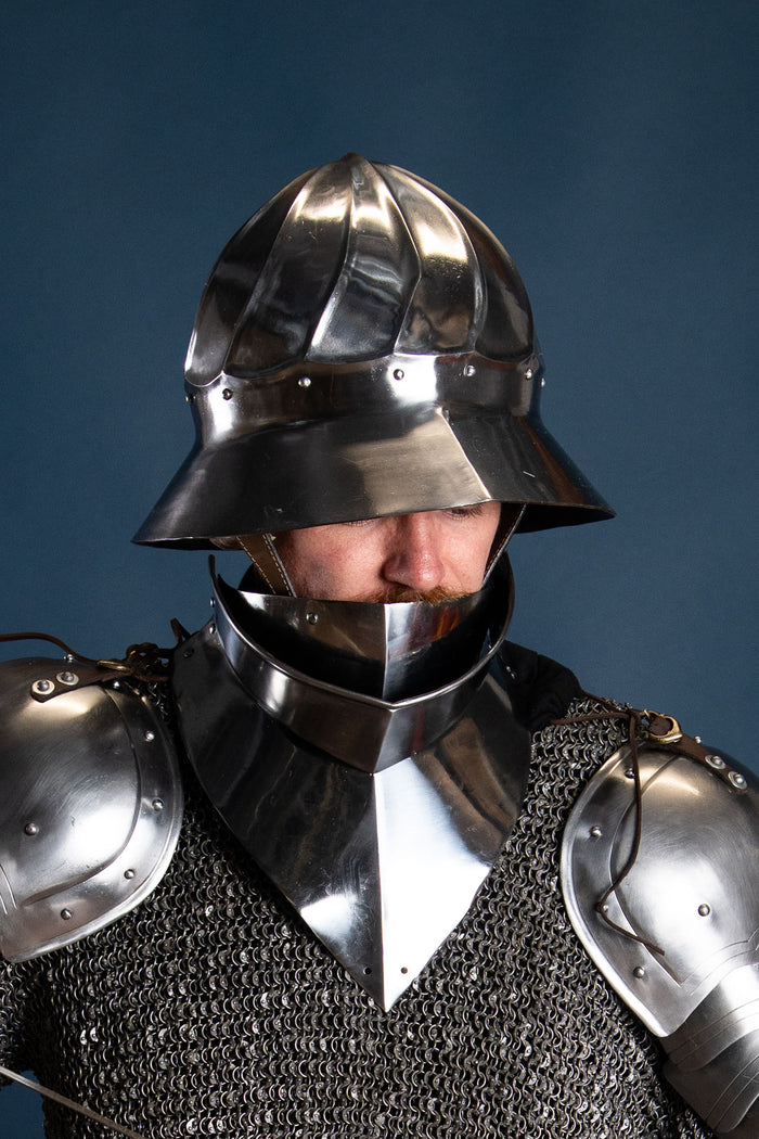 Chapel de fer bourguignonne du 15ème siècle, 1,6 mm