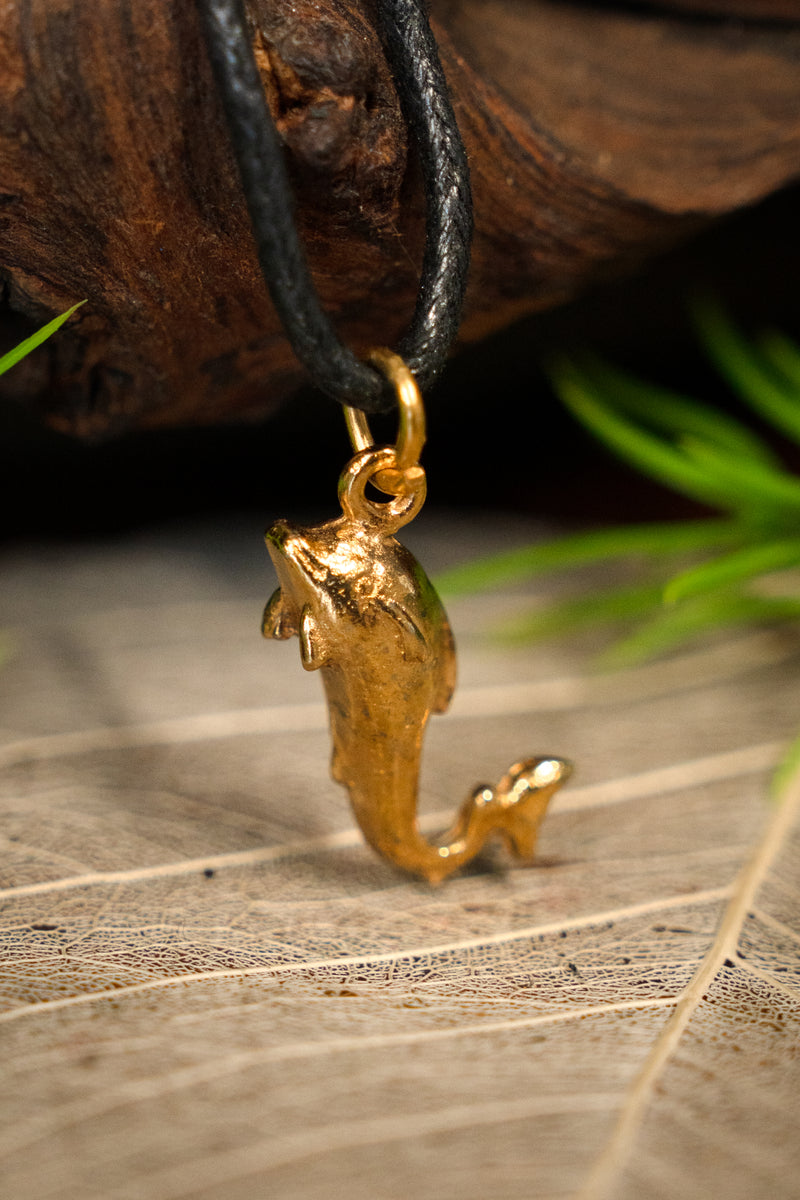 Romerskt delfinhänge, tenn