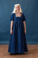 Middeleeuwse jurk Frideswinde, 14e eeuw, blauw