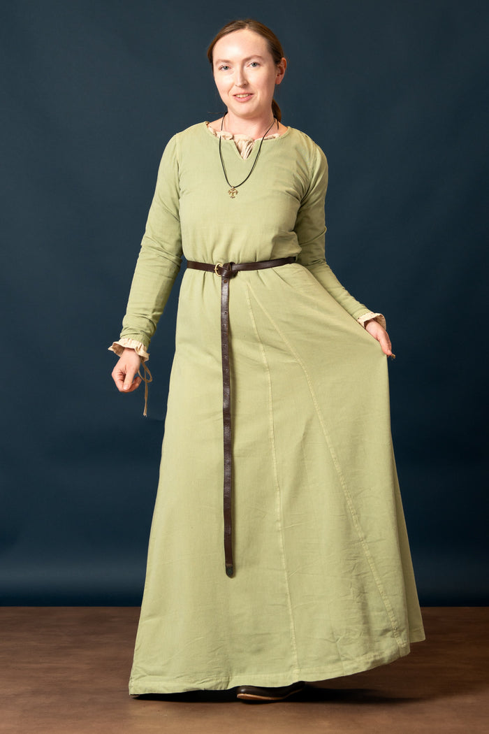 Dress Tyra, washed green