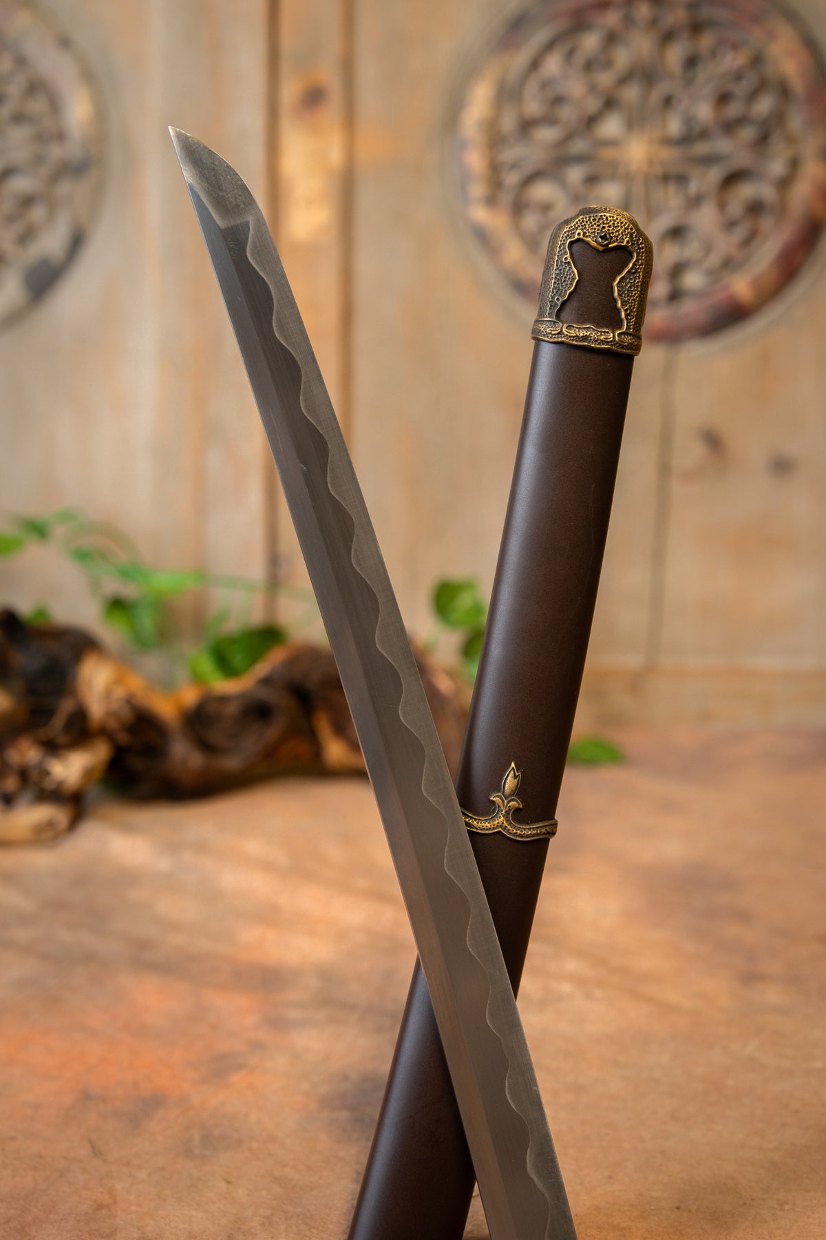 Gunto katana (militær katana), skarp