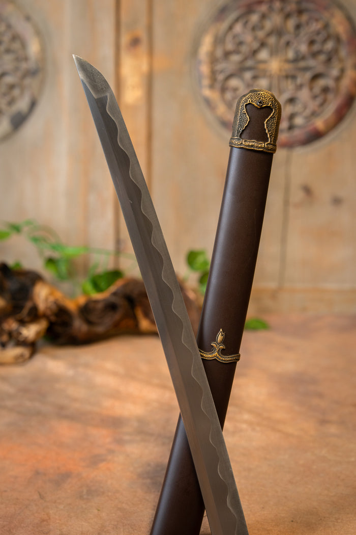 Gunto katana (militær katana), skarp