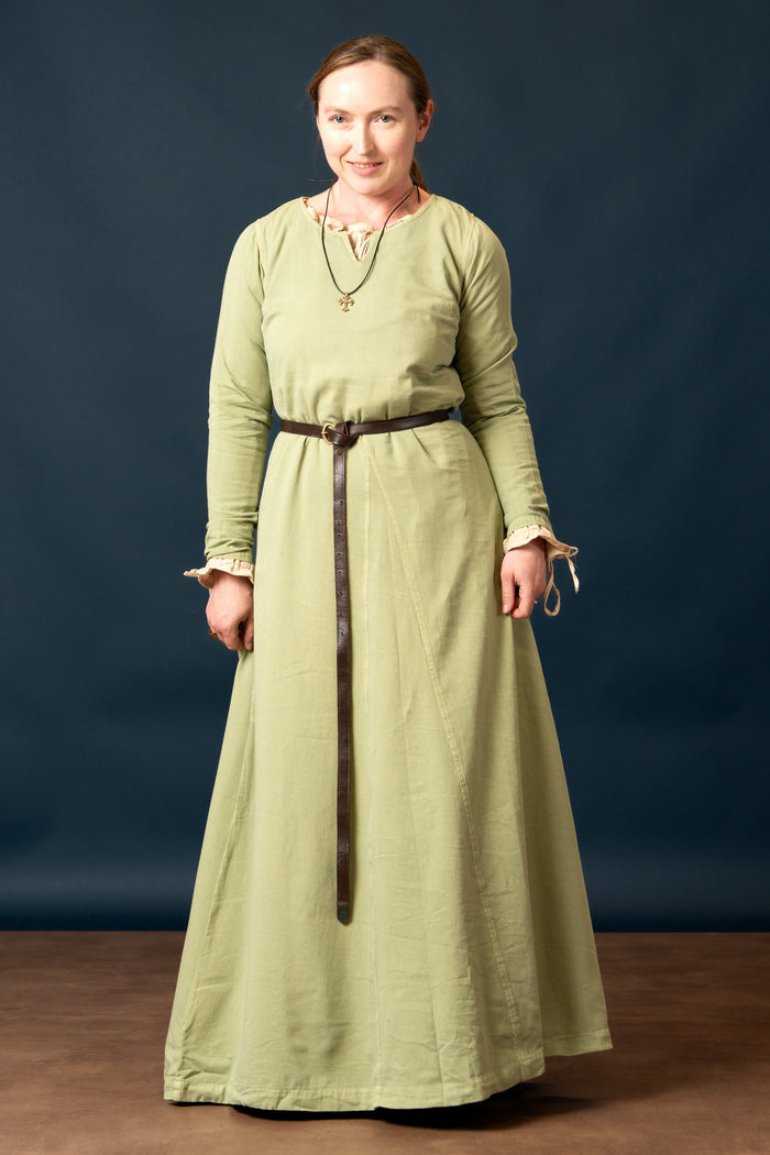 Dress Tyra, washed green