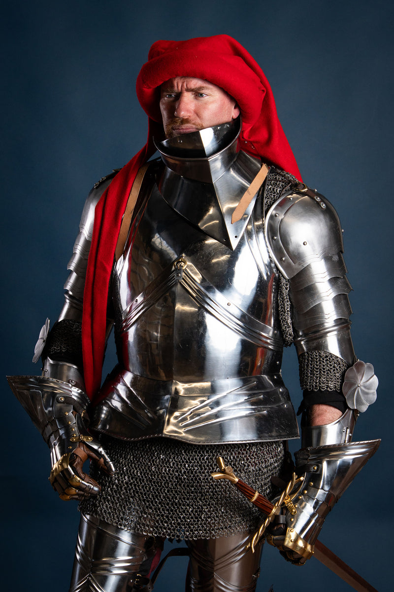 Gugel Jan van Eyck, rot, Wolle