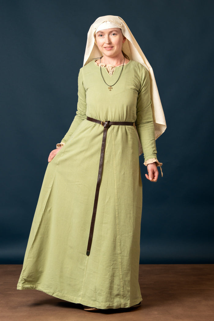 Dress Tyra, washed green