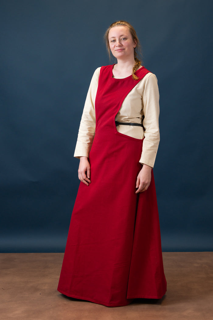 Medieval surcotte Isabeau, red