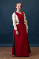 Medieval surcotte Isabeau, red