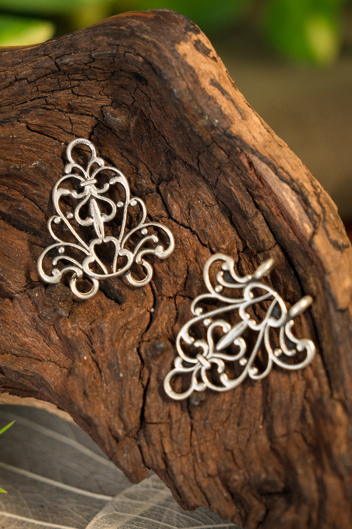 Renaissance cloak clasp, silvered bronze