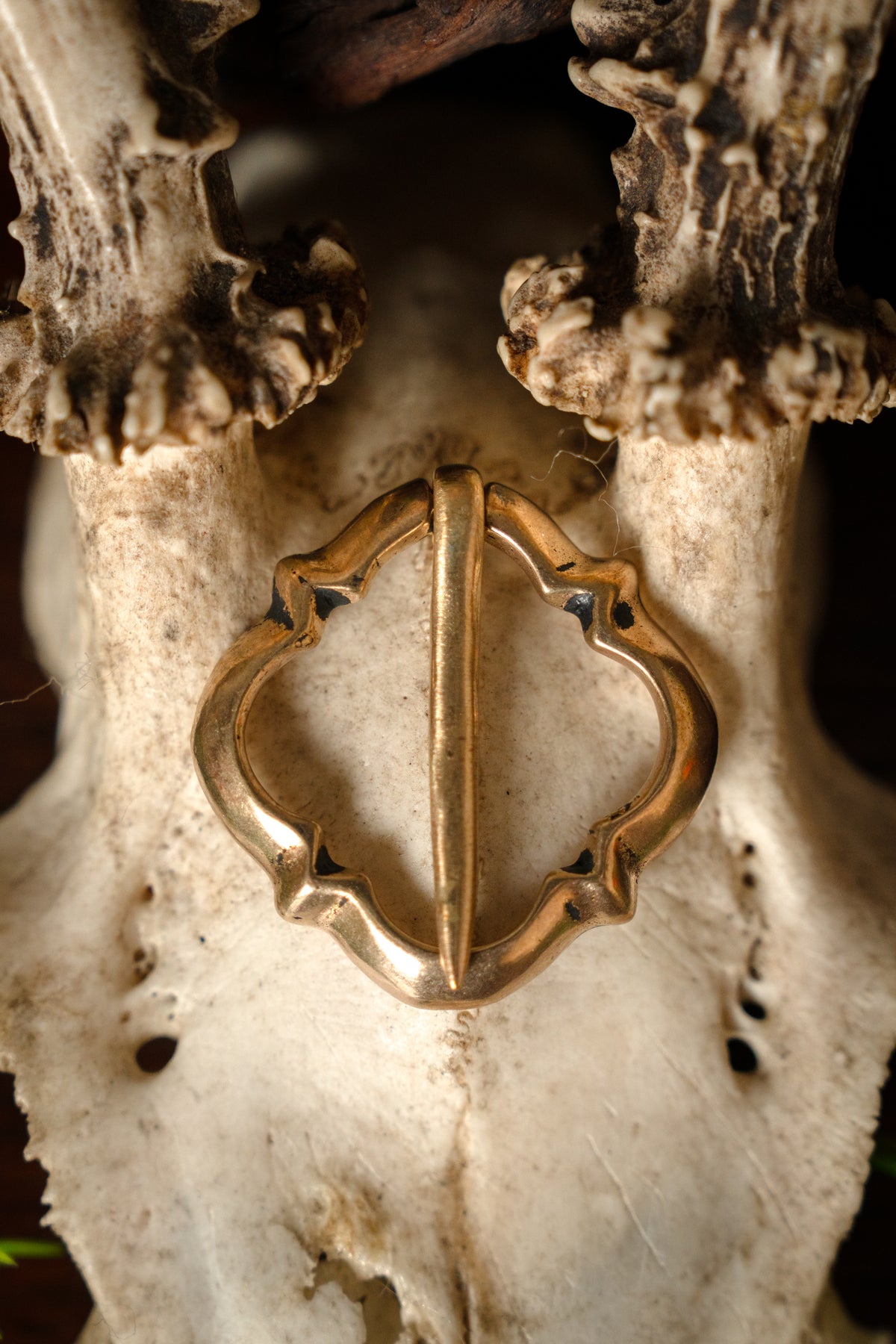 Broche medieval Eva de Reims, bronce