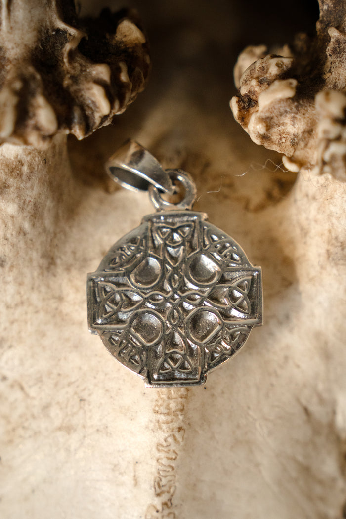 Celtic cross, sterling silver