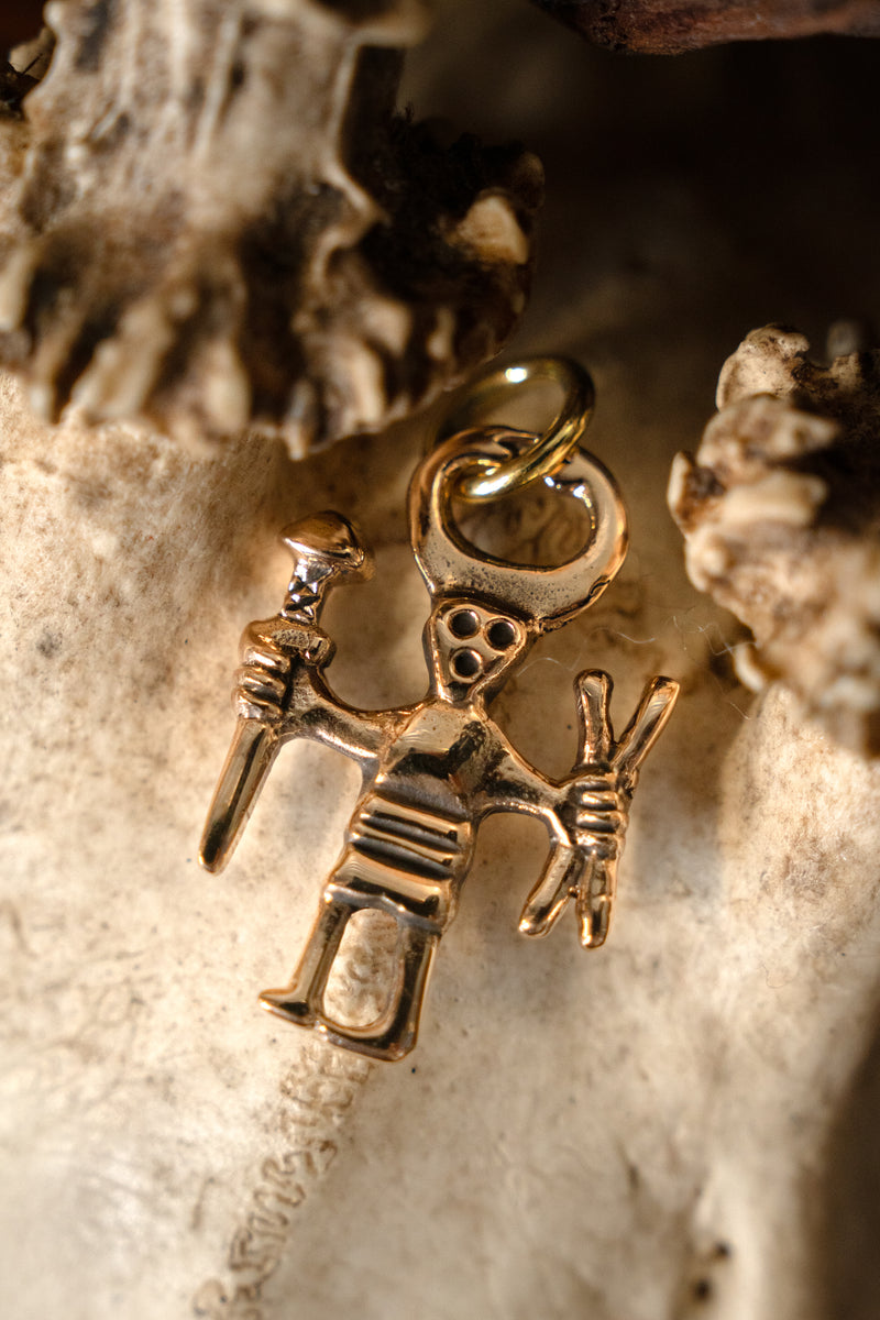 Odin amulet, bronze