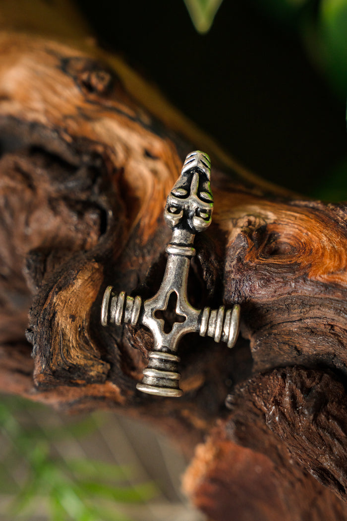 Marteau de Thor islandais de Fossi, en bronze argenté