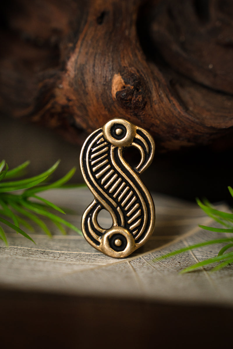 Frankish eagle fibula, bronze