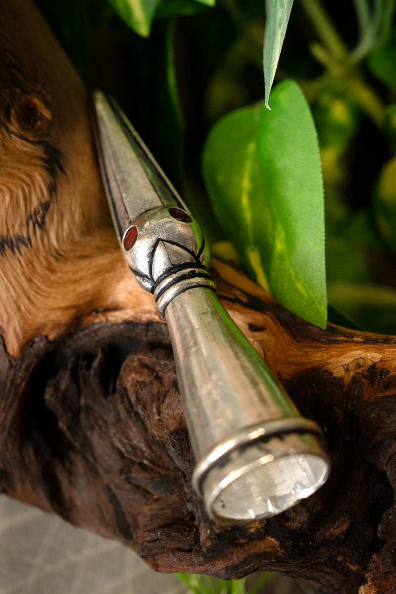 Drinking horn decoration Stavanger, silvered