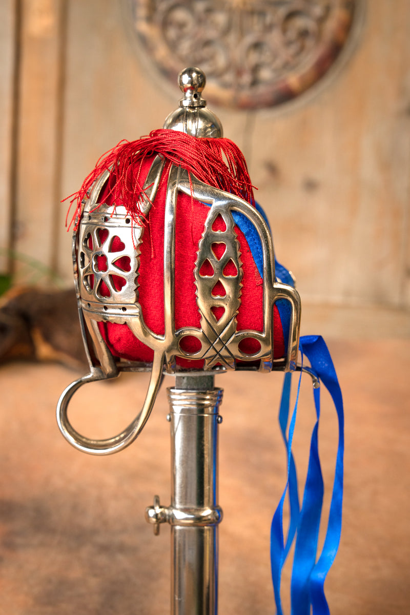 Espada con guarda de cesta Highland Officers, semi-afilada