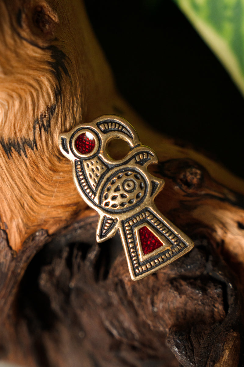 Frankijska brosza ptasia, brąz