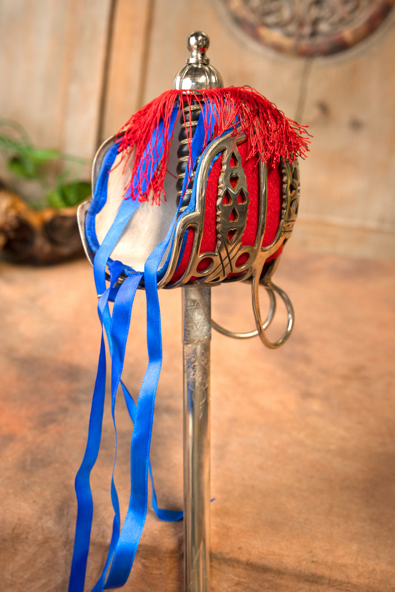 Espada con guarda de cesta Highland Officers, semi-afilada