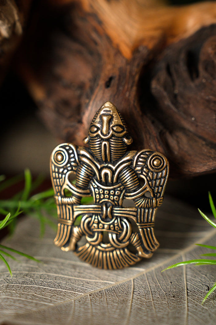 Amuleto Viking Wieland Uppåkra, bronzo