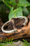 Merovingiskt armband, försilvrad brons