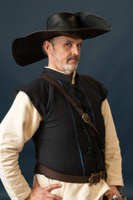 16th century doublet black