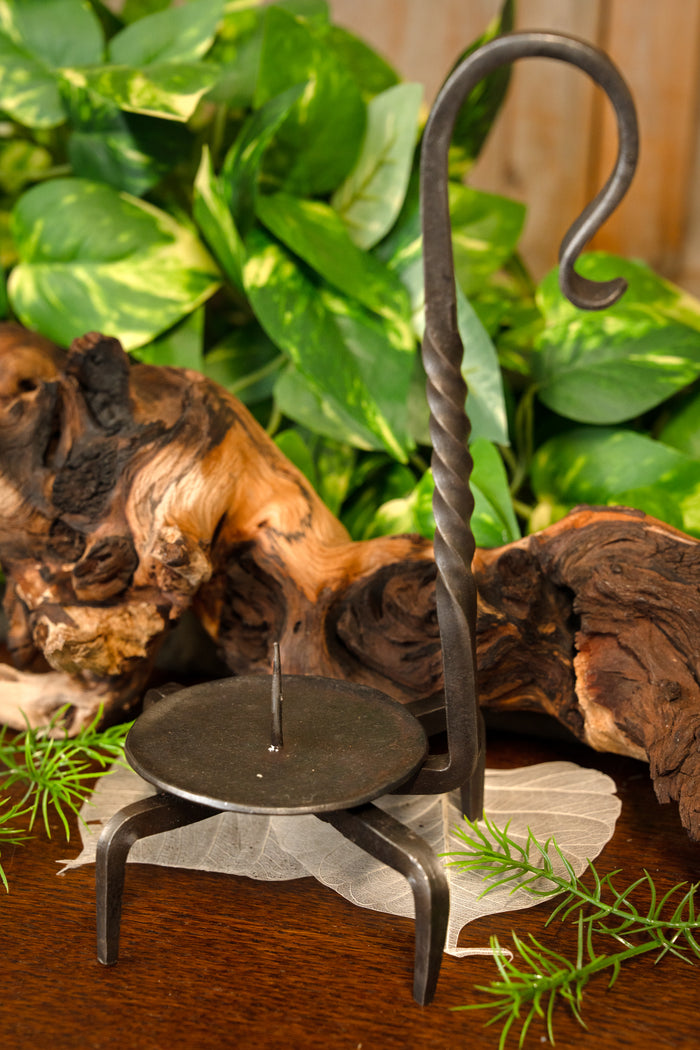 Hand-forged candle holder Gudrun