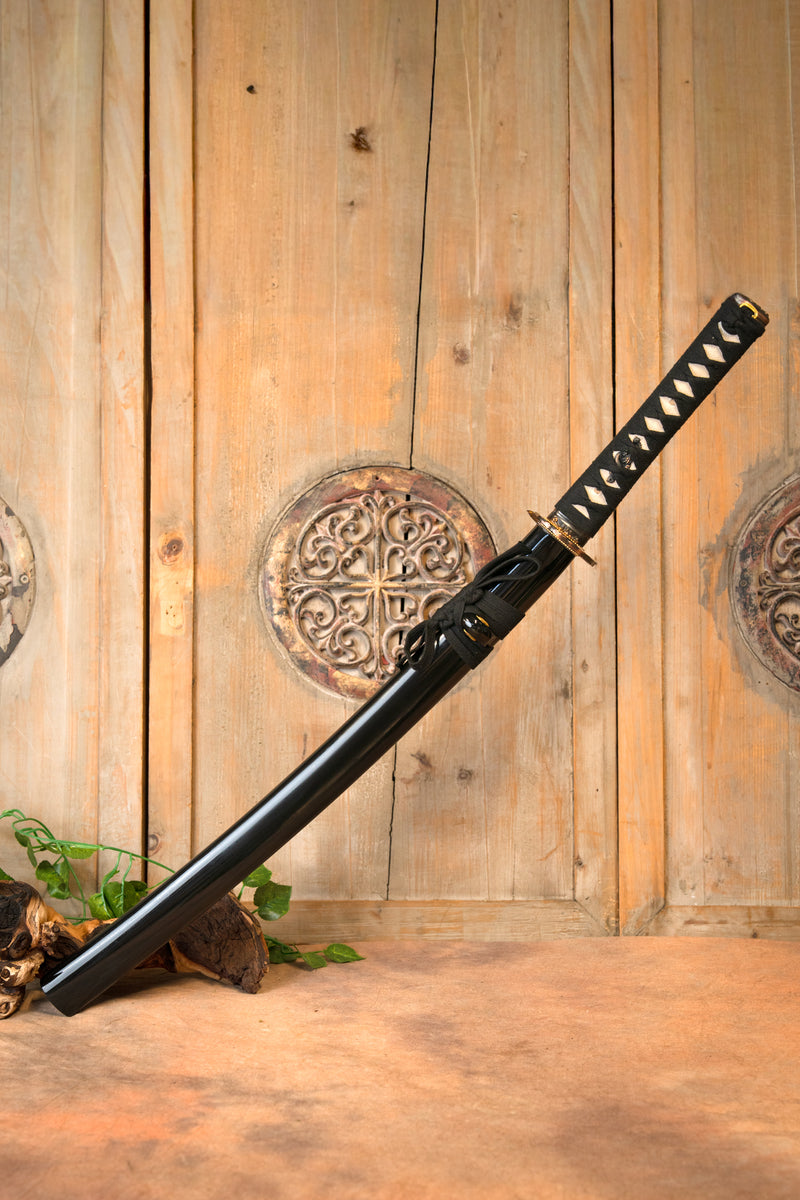 John Lee wakizashi fleur d'or , tranchant