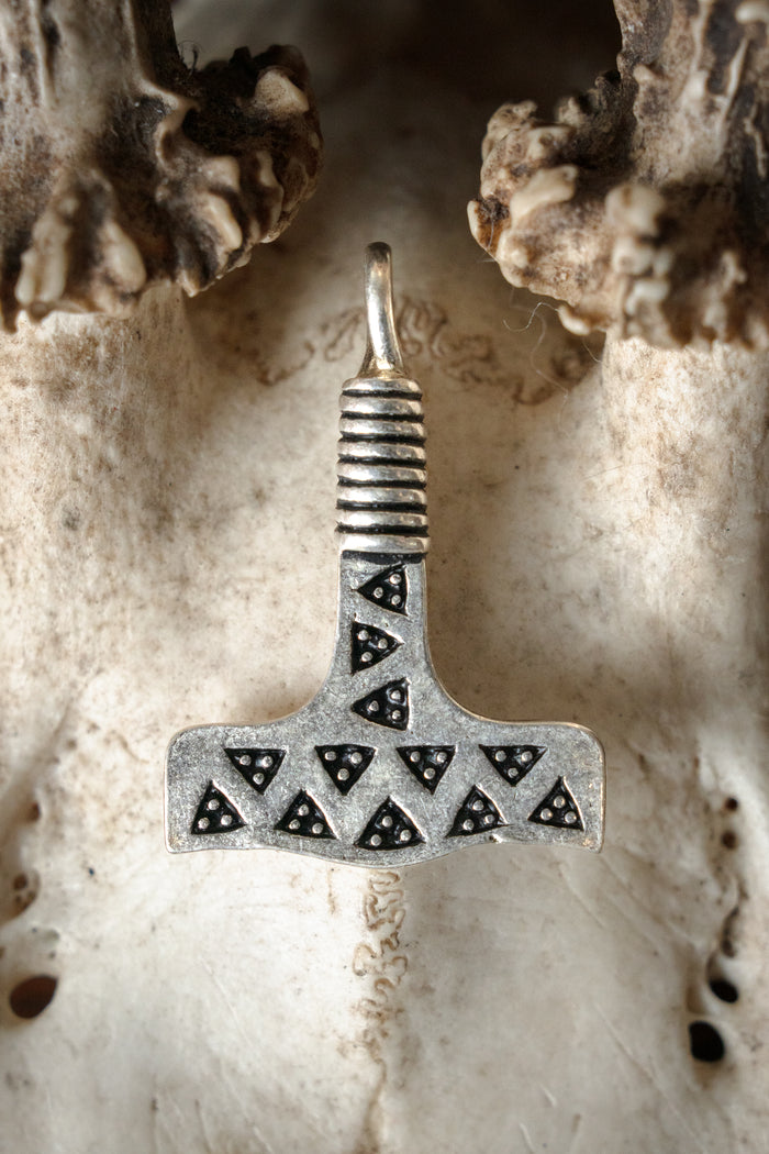 Marteau de Thor de Valse, bronze argenté