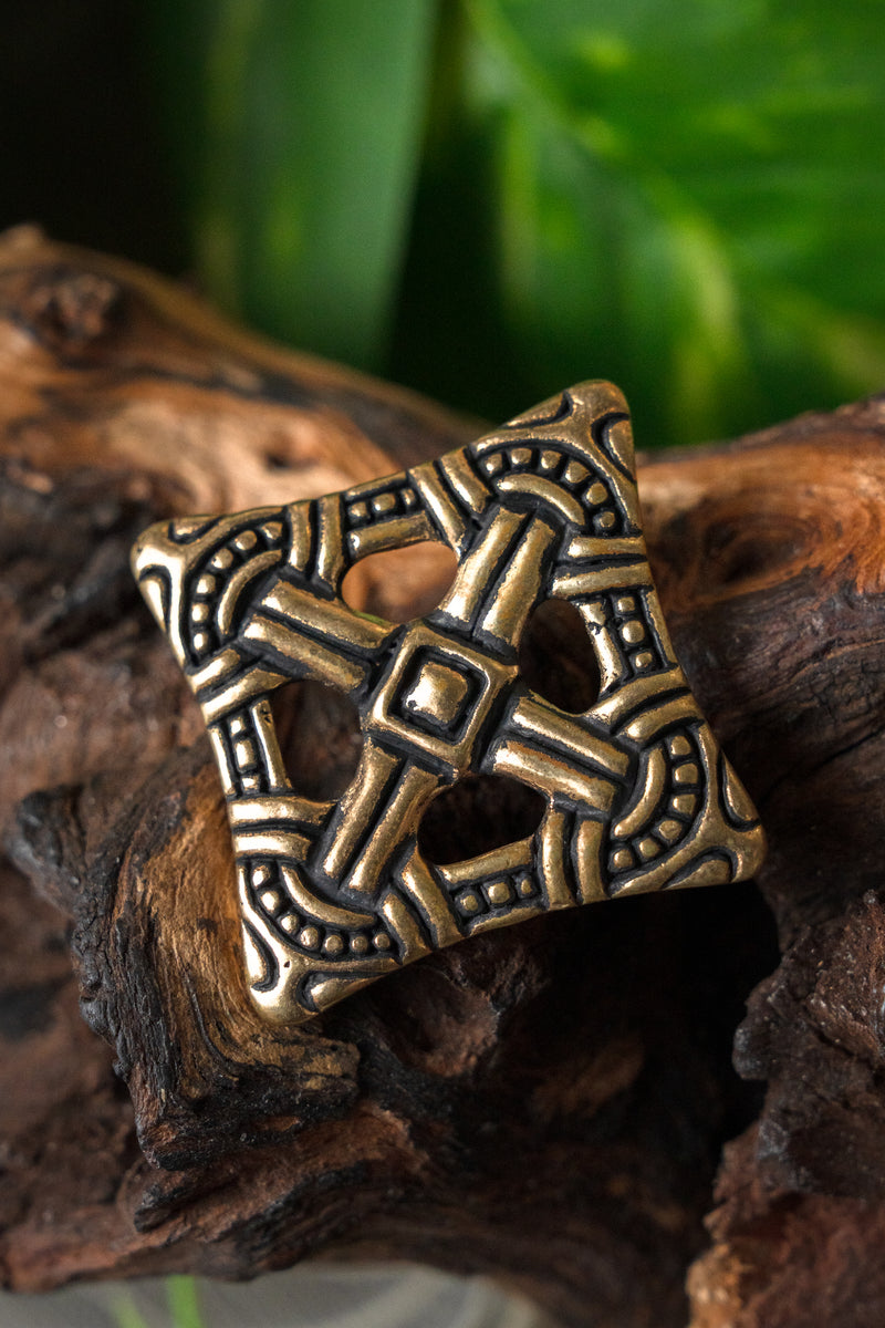Vikinga korsfibula Uppåkra, brons