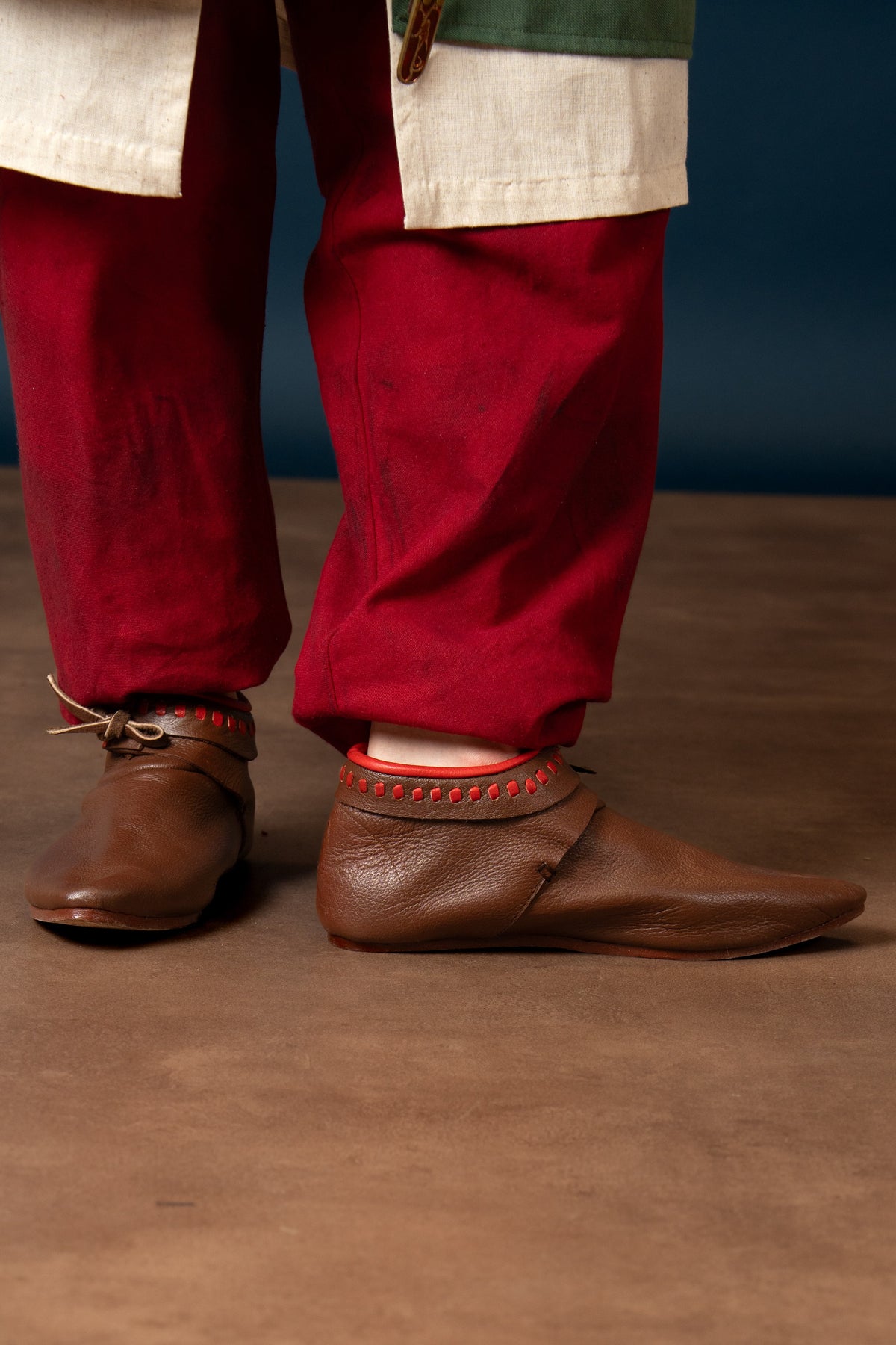 Botins decorados, castanho