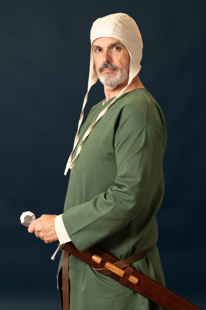 Normanská tunika, William, Ľan - Zelená