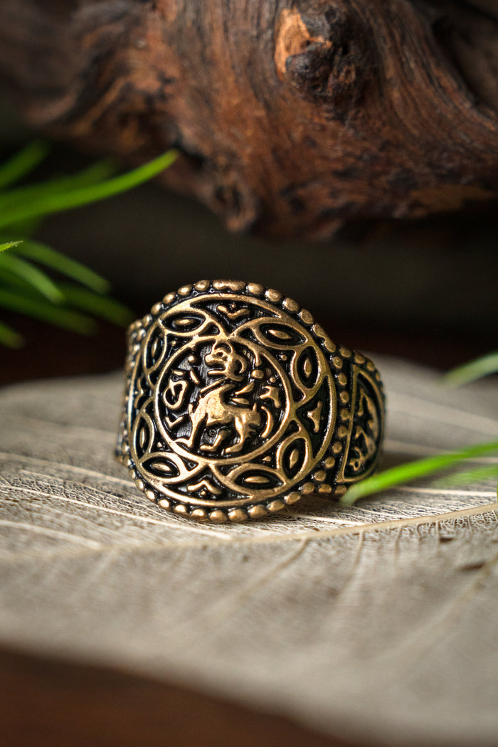 Saxon ring Aethelswith, bronze