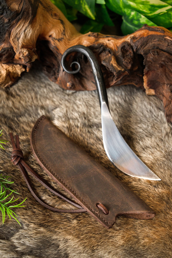 Coltello druidico celtico, semi-affilato